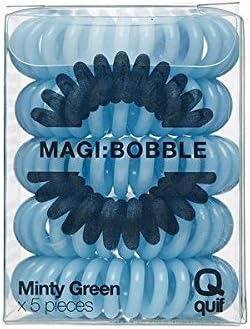 Magi Hair Bobble Traceless Hair Ring And Bracelet - Minty Green Invisible Hair Bobble Pain Free Hair Band, Reduces Split Ends by Quif