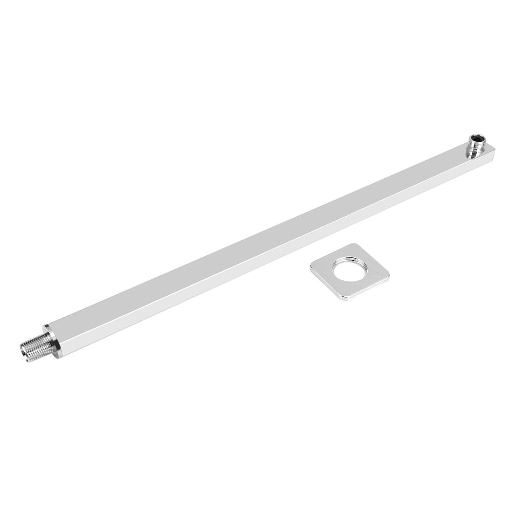 VBESTLIFE Shower Extension Arm, 60cm Stainless Steel Construction Wall Mounted Shower Extension Arm Bathroom Attachment
