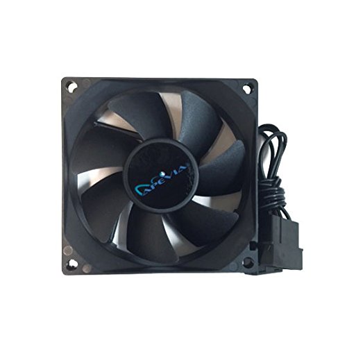 APEVIA AF58S-BK 80mm 4pin Silent Black Case Fan - Connect to Power Supply (5-pk)