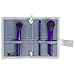 Royal & Langnickel MODA Complexion Perfection Makeup Brush Flip Kit, Purple, 4 Piece
