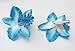 Dreamlily Hawaiian Orchid Flower Hair Clip Hair pins for Beach Party BC14 (Blue)