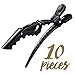 10-Pieces Styling Hair Clips for Women and Girls, Professional Plastic Hair Sectioning Clips, Durable Alligator Hair Clip with Nonslip Grip and Wide Teeth for Easy Styling of Thick and Thin Hair