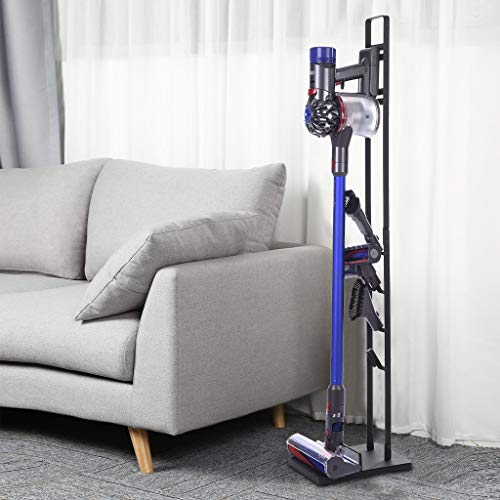 XGao Docking Station &Vacuum Cleaner Storage Tools Floor Stand for Shark, for Vax, for Dyson Handheld V6 V7 V8 V10 DC30 DC31 DC34 DC35 DC59 Cordless Vacuum Cleaners Holder (Black 508.711.5 in)