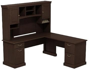 Amazon Com Bush L Shaped Desk W Hutch 72 X 72 Constructed W
