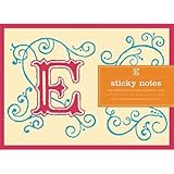 Unknown Binding Monogram e Sticky Notes Book