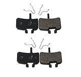 Resin Organic Semi-metal Brake Pads for Hayes FX-Mag HMX MX1 MX-1 Hayes 9 HMX-2 HFX9 Mag MX,Smooth Braking,Low Noise, Long Life, Kevlar, Copper, 2 Pairs