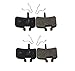 Juscycling Resin Organic Semi-Metal Brake Pads for Hayes FX-Mag HMX MX1 MX-1 Hayes 9 HMX-2 HFX9 Mag MX,Smooth Braking,Low Noise, Long Life, Kevlar, Copper, 2 Pairs