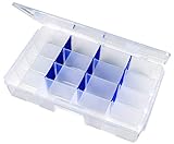 Flambeau 7004R Tuff Tainer Double Deep Storage Box, 4 Fixed Compartments, 9 Zerust Dividers