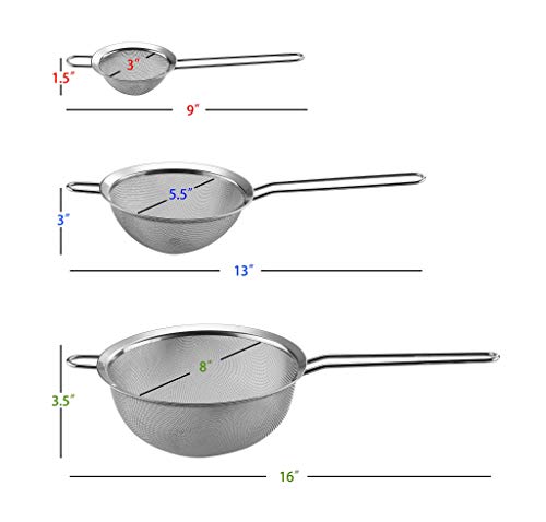 6 Spring+Chef+Premium+Strainers+Stainless