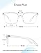 Slocyclub Blue Light Blocking Glasses Vintage Nerd Square Keyhole Design Eyeglasses Frame for Women Men