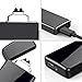 Lighter, Electric Lighter USB Rechargeable Dual Arc Lighter Windproof Flameless Plasma Lighter (Black)