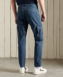 Superdry Mens Core Cargo Trousers, Belt Loops, Zip