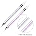 Elcoho 2 Pack Rhinestone Picker Dotting Pen with Storage Box and 2 Pieces Replacement Pen Head Acrylic Handle Nail Art DIY Decoration Tool