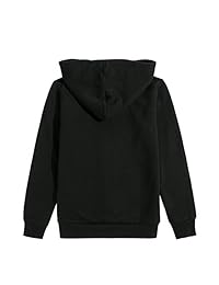 unacoo Kid niñas cierre de cremallera-up Sudadera con capucha Sudadera con iluminación y logotipo bordado