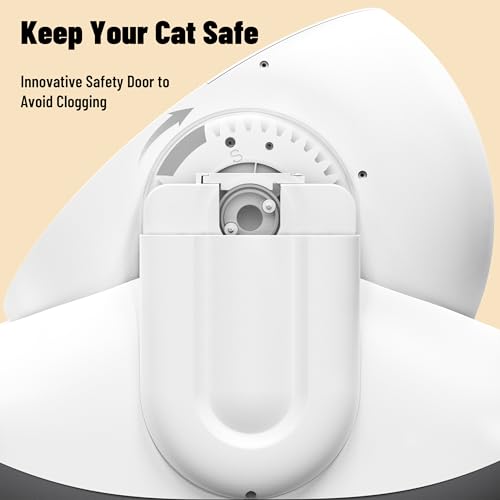 Automatic Cat Litter Box Self Cleaning for Cats, Litiere Pour Chat Autonettoyan, Large Top Entry Smart Litter Box with APP Control, Pedal Mat, Bags,15-Day Odor-Free,Robot Box Safe for Cat,Low Noise
