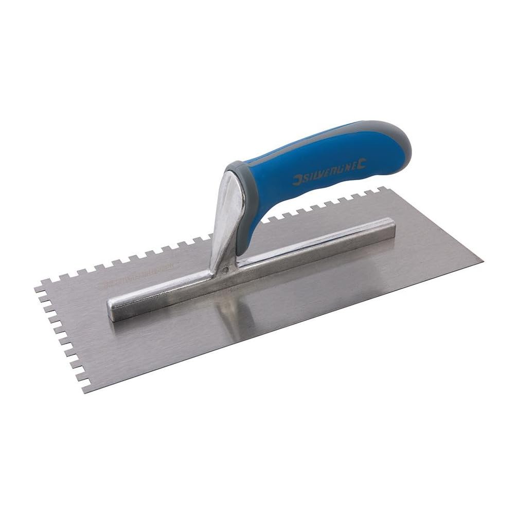 Silverline Adhesive Trowel Soft-Grip 280 x 120mm - 6mm Teeth (880084)