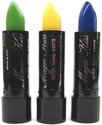 Amazon Terry And Jun マジックキス アロエ ベラ 落ちない口紅 ハワイ 定番 みやげ 6本セット ケース入り マルチカラー1 Magic Kiss 口紅 通販