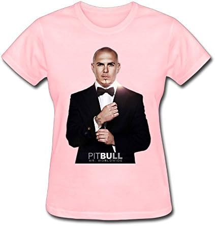 Pitbull Tour 2016 Fans Logo Women's Fashion T-shirt Pink