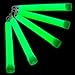 Green Glow Sticks Bulk Pack - 25 6” Industrial Glow in the Dark Party Supplies Bulk Glow Sticks Pack for Glow Party Favors + Glow Stick Necklaces