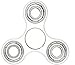 Krazy Spinner Hand Spinner Toy Stress Reducer Ultra Durable HighSpeed Ceramic Bearing Finger Toy Guarantee 1+min SpinTime Perfect for ADD ADHD Anxiety Autism Stress Relief (WHite-1)