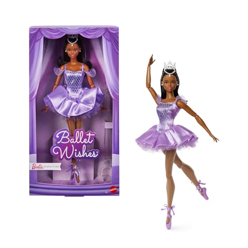 ​Barbie Signature Ballet Wishes Doll with Black Ponytail Hair