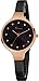 Women's Bracelet Watch, Ladies Watches - Simple Analog Mesh Steel Band Luxury Wrist Watch, Black Gold