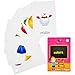 Star Right Colors and Shapes Flash Cards with Pictures, 36 Cards, with 1 Ring, for Ages Pre-K & K