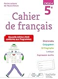 Cahier de français 5e cycle 4 by 