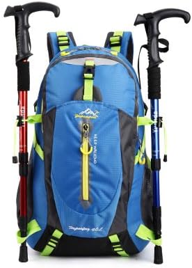 Unisex Hiking Camping Outdoor Backpack Waterproof Backpacking pack large capacity bags backpacks (Blue)