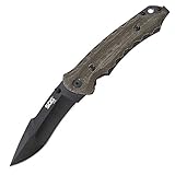 SOG Kiku Folding Knife KU-1002 - Black TiNi 3.5