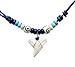 Shark Tooth Wood Beads Necklace Handmade Hawaiian Style Beach Adjustable cord