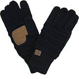 BYSUMMER C.C Smart Touch Tip Cold Weather Best Winter Gloves (Black)