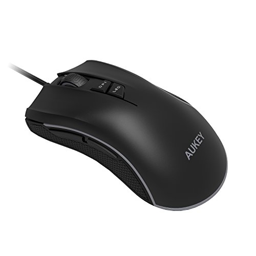 AUKEY Gaming Mouse with 7 Buttons, Omron Switches, 4 Adjustable DPI Levels up to 3200 and RGB Backlit for Mac and PCs AUKEY Gaming Mouse with 7 Buttons, Omron Switches, 4 Adjustable DPI Levels up to 3200 and RGB Backlit for Mac and PCs