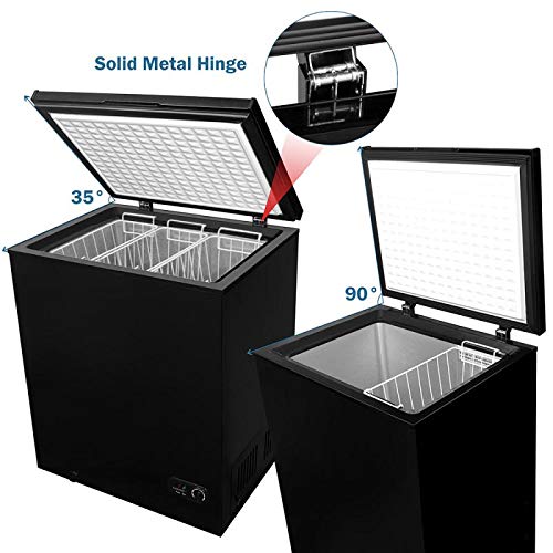 5.0 Cubic Feet Chest Freezer with Removable Basket, from 6.8℉ to 4