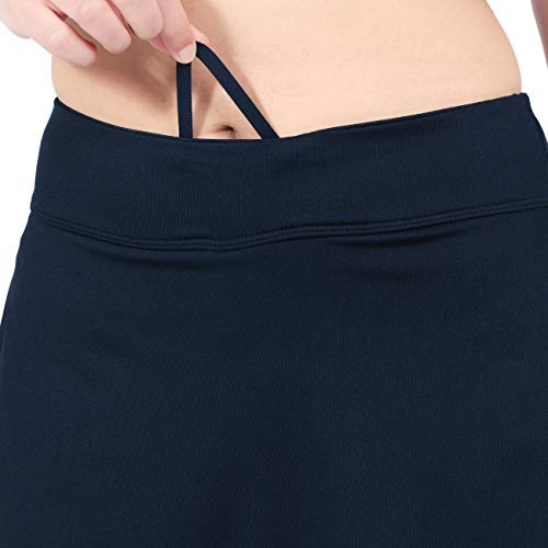 DOMICARE Women Pleated Active Athletic Skorts with Pockets, Lightweight Tennis Golf Skirts for Running Workout, M, Navy... - Thumbnail 7