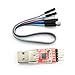 ZYAMY A61 CP2102 Module USB to TTL USB 2.0 Serial Module UART STC Downloader with 5 Pin Dupont Cable