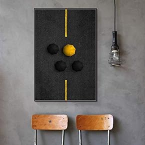 Floating Framed for Living Room Bedroom Black and...