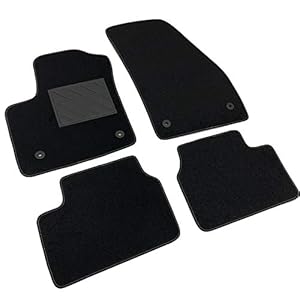 Vloermatten voor Opel Meriva B van 2010 tot 2017 op maat, antislip, hielkussen van versterkt rubber, ankerknoppen