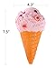 Aolige New Jumbo Squishies Slow Rising Pink Ice Cream Cone Kawaii Cake Scented of Decompression Party Toys