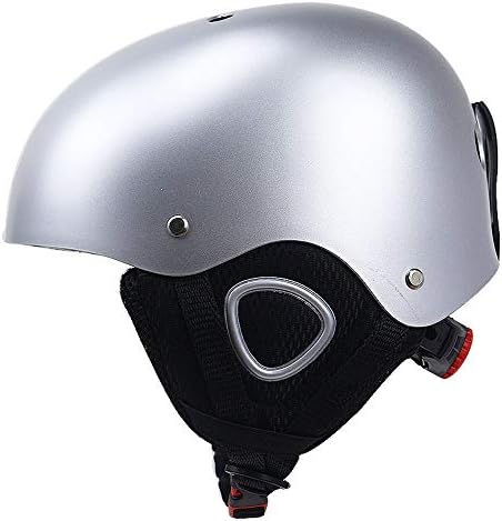 Shockproof men's ski helmet, warm and breathable, universal, ultra-lightweight, S/M/L,Silver,S