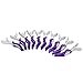 10 Pinup Clips - Professional Non Slip Alligator Hair Clips Double Hinged Design for Easy Salon Styling - Sectioning Crocodile Hair Clip Set with Wide Teeth for Extra Durable Grip (Transparent-Purple)
