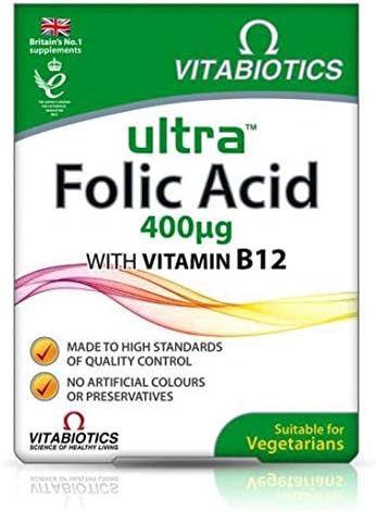 Vitabiotics Ultra Folic Acid - 60 Tablets