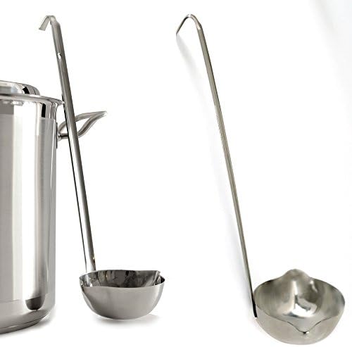 Stainless Steel Canning and Soup Stew Ladle With Long Handle