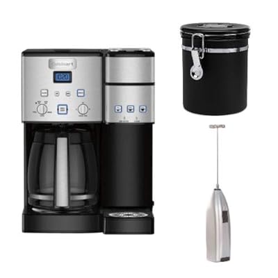 Buy Cuisinart Coffee Center Ss 15 12 Cup Coffeemaker And Brewer With Coffee Canister And Handheld Milk Frother Bundle 3 Items Online In Turkey B08pfywrww