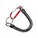 Sopito Fishing Tools Lanyard, 8 Pack Retractable Safety Finishing Ropes Wire Coiled Lanyard with Stainless Steel Clip