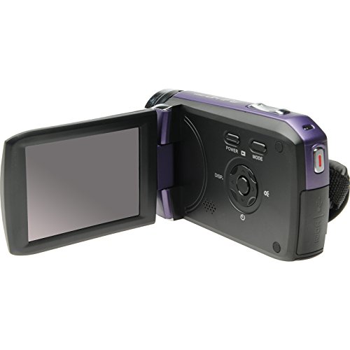Bell & Howell DV30HD 1080p HD Video Camera Camcorder (Purple) with 32GB Card + Battery + Case + Tripods + LED Video Light + Kit