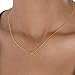 Humble Chic Women's Tiny Heart Necklace Gold-Tone Delicate Dainty Pendant Chain, Gold-Tone