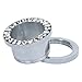 316L Stainless Steel Rhinestone Crystal Ear Tunnel Plugs Ear Gauges Expanders Body Piercing (White, 0g(8mm))