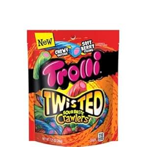 Amazon.com : Trolli Twisted Sour Brite Crawlers : Grocery ...