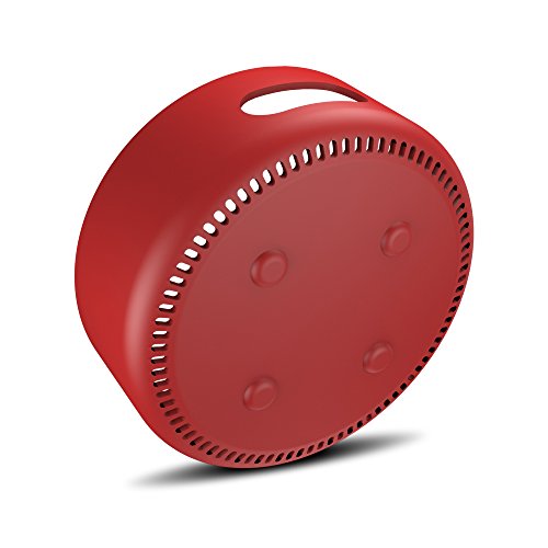 AWINNER Silicone Case for Amazon Echo Dot 2nd (Red)